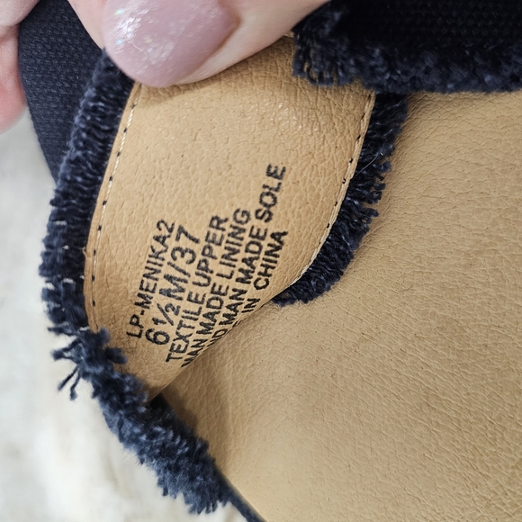 Lucky Brand Menika 2 Navy Espadrilles Shoes Wedge Heels Women's Size 6.5… - Picture 10 of 10